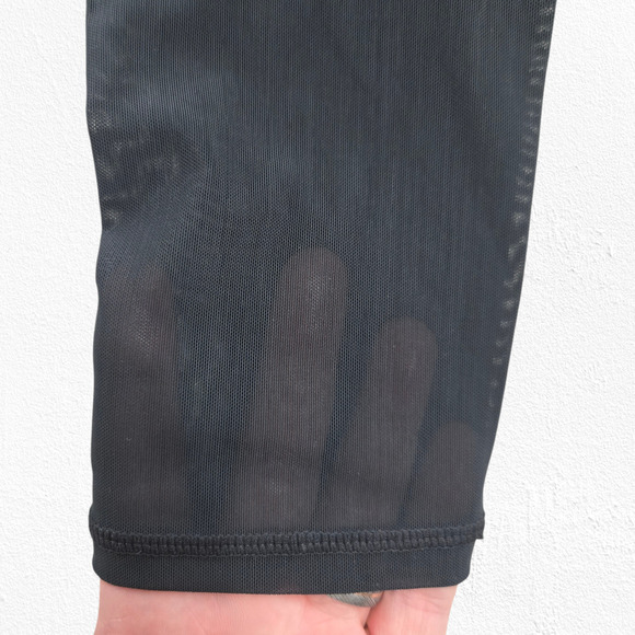 Fabletics Black Mesh Define Power Hold High Waisted Skinny 7/8 Leggings Size XS - Picture 3 of 9